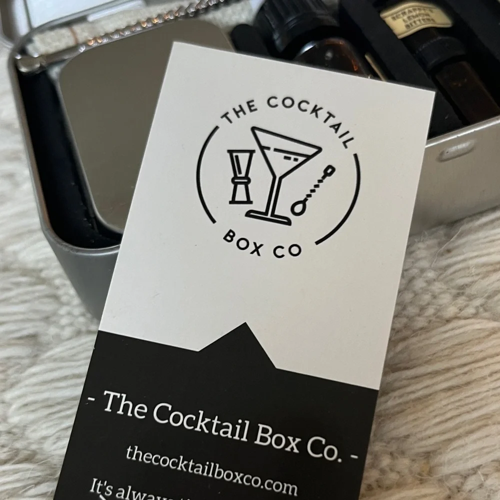 NIB The Cocktail Box Co has Champagne Cocktail Kit